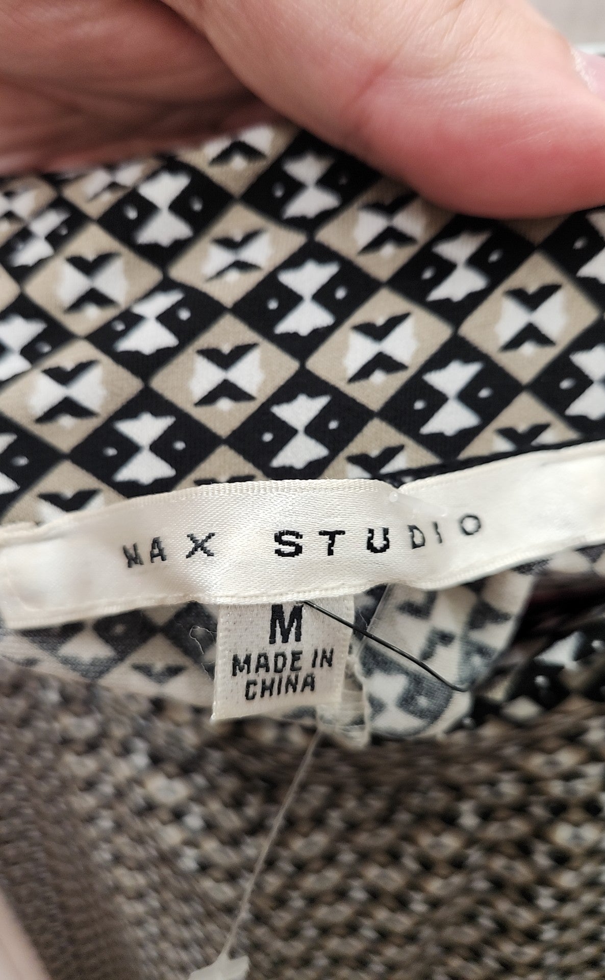 Max Studio Women's Size M Black & Beige Skirt