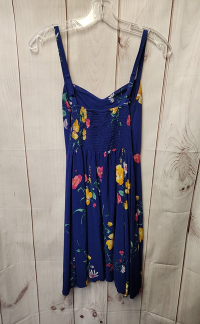 Old Navy Women's Size M Blue Floral Dress