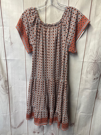 Max Studio Women's Size M Peach Floral Dress