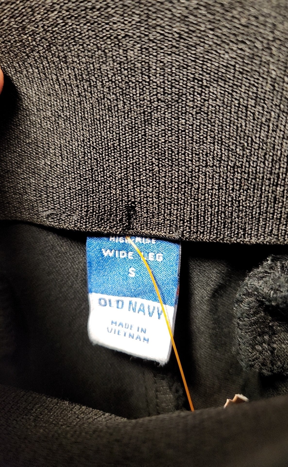 Old Navy Women's Size S Black Pants High Rise Wide Leg