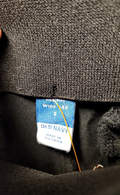 Old Navy Women's Size S Black Pants High Rise Wide Leg