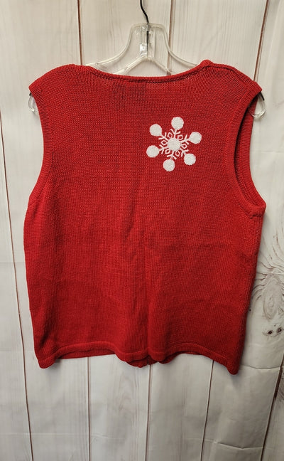 Basic Edition Women's Size L Red Vest