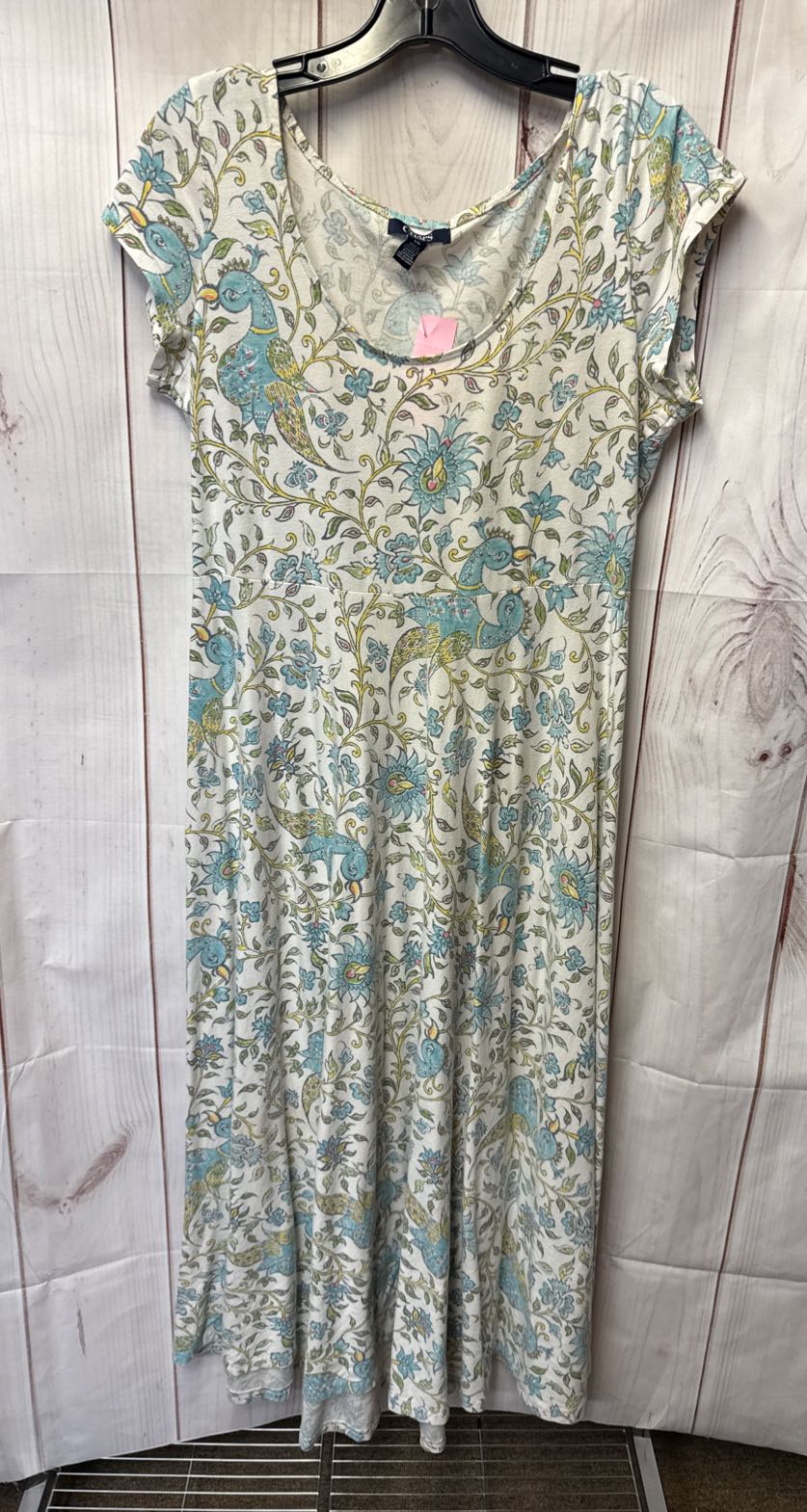 Chaps Women's Size L White Floral Dress