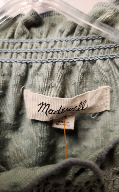 Madewell Women's Size M Green Short Sleeve Top