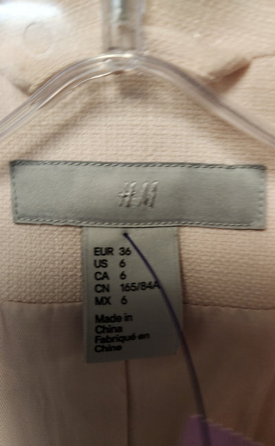 H&M Women's Size 6 Peach Jacket