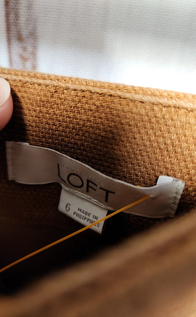 Loft Women's Size 6 Tan Skirt