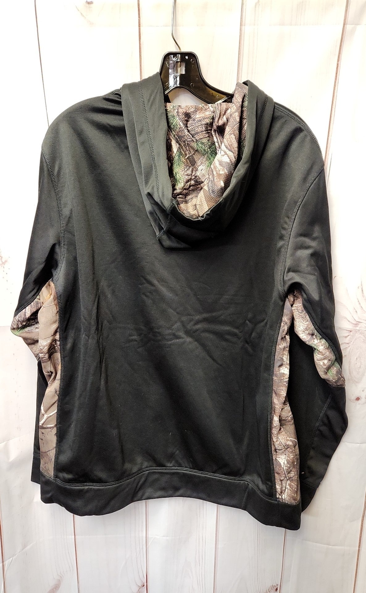 Dunbrooke New England Patriots NFL Men's Size L Black Full Zip Hooded Sweatshirt