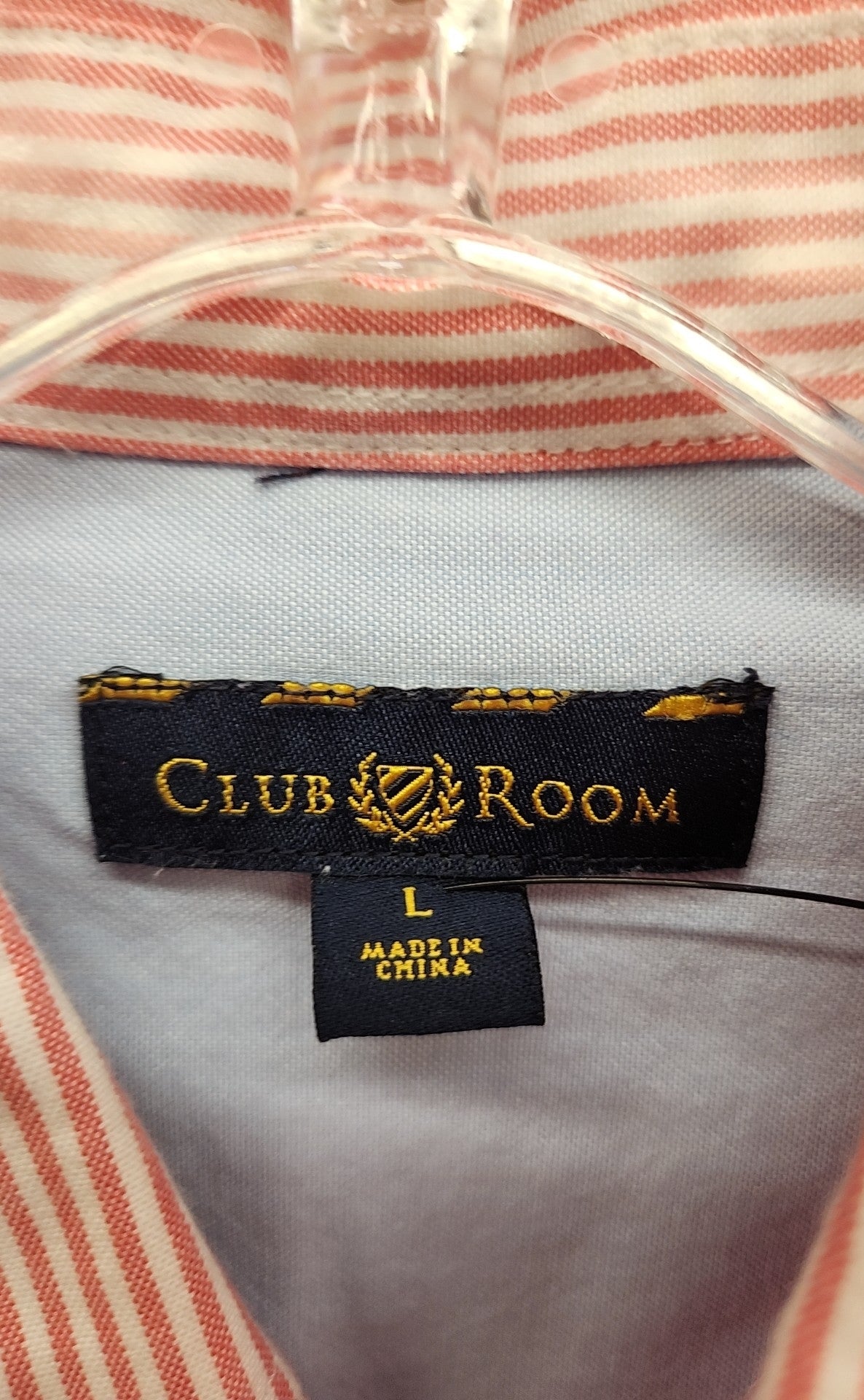 Club Room Men's Size L Red Shirt