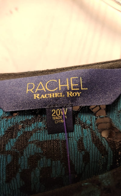 Rachel Women's Size 20 Black & Blue Dress