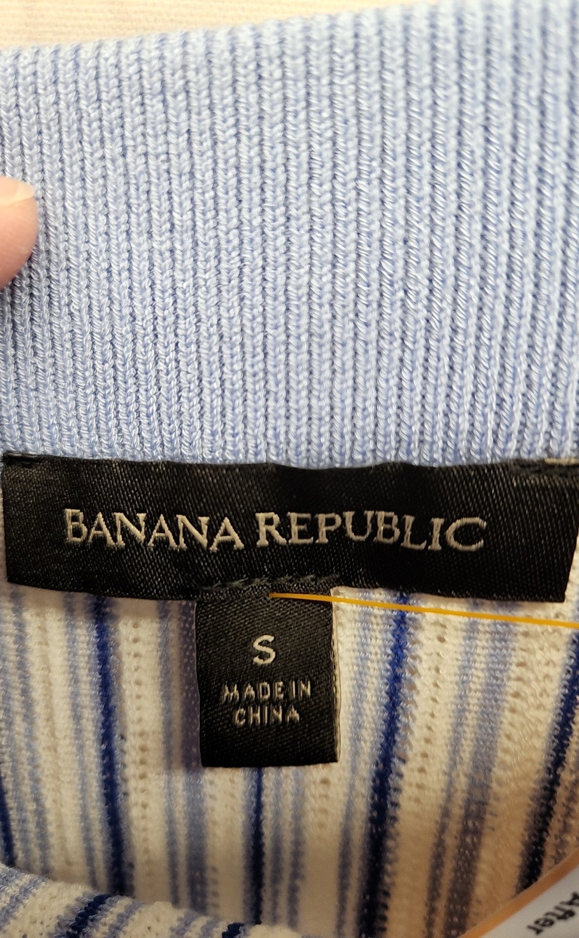 Banana Republic Women's Size S White & Blue Skirt