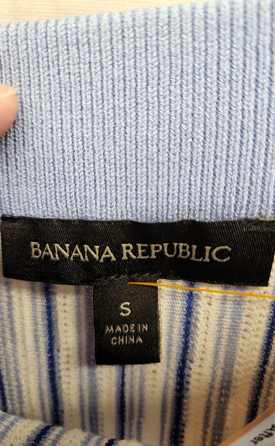 Banana Republic Women's Size S White & Blue Skirt