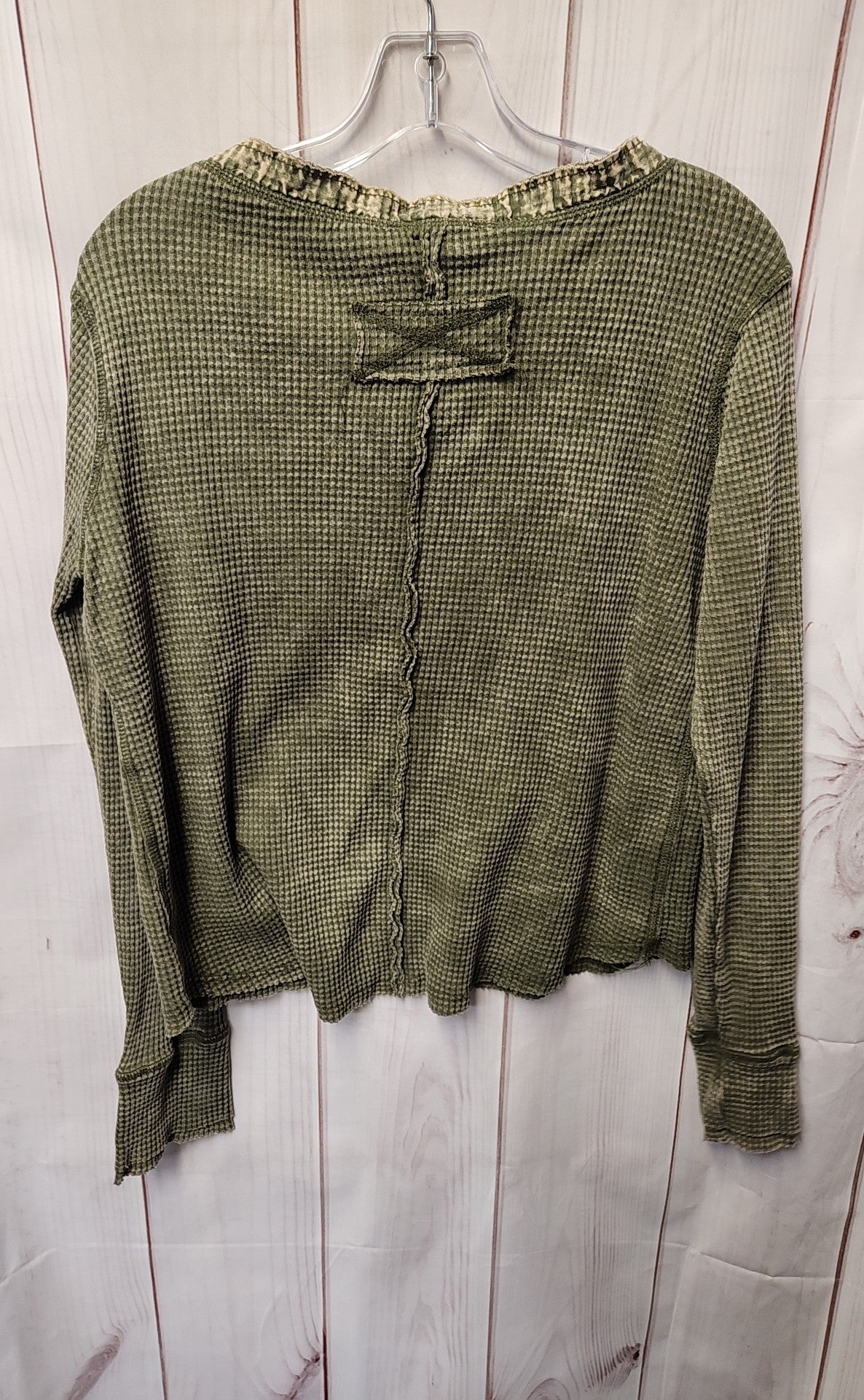 Zenana Women's Size S Green Long Sleeve Top