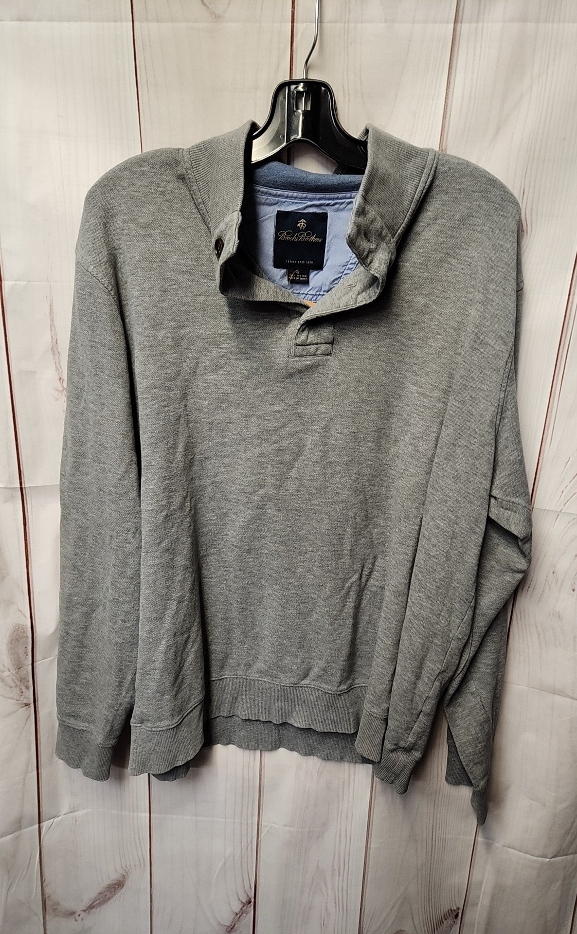 Brooks Brothers Men's Size XL Gray Sweatshirt