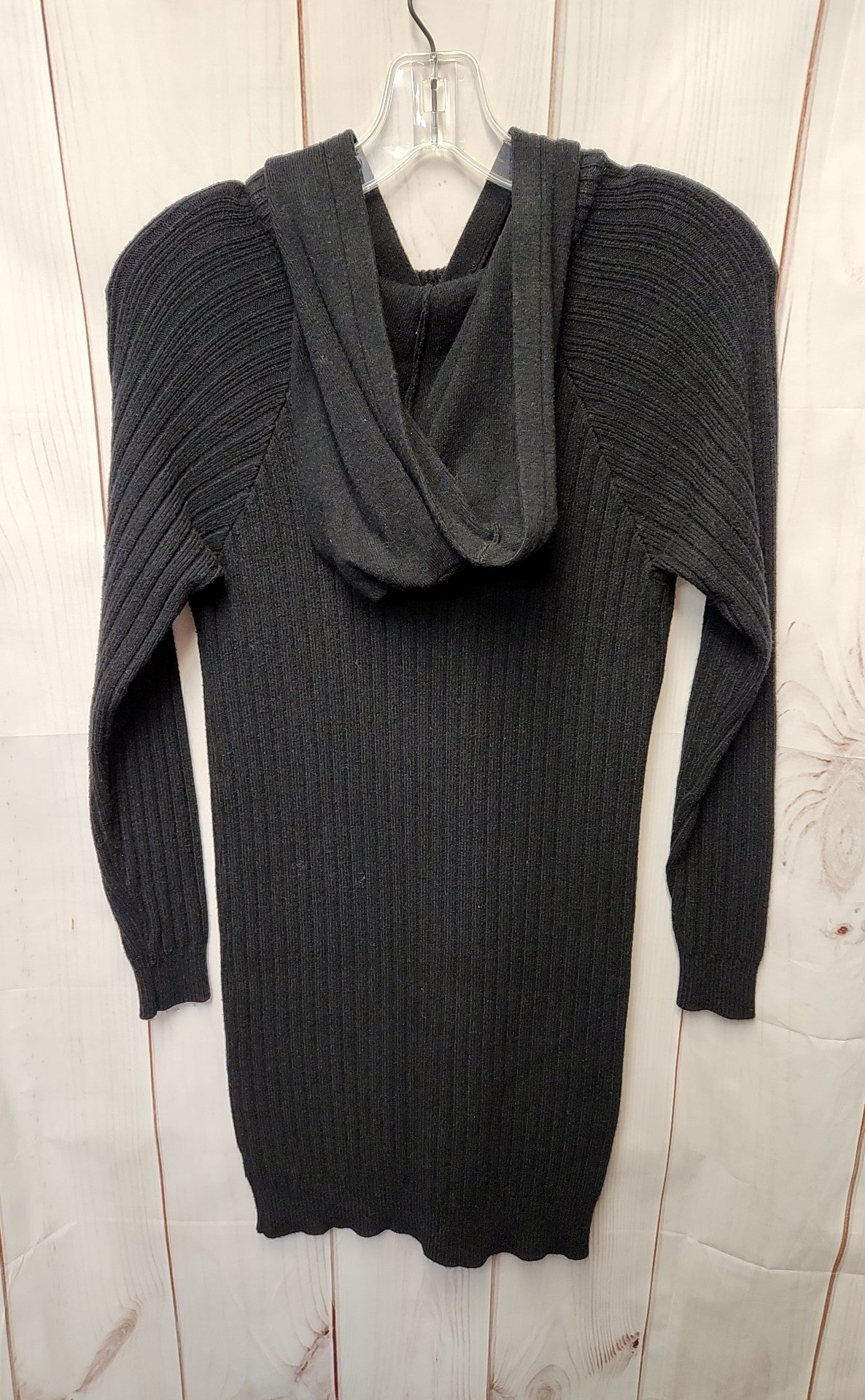 Saturday Sunday Women's Size XS Black Hooded Knit Dress
