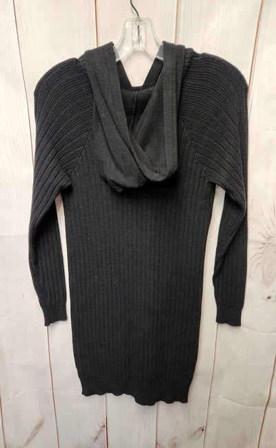 Saturday Sunday Women's Size XS Black Hooded Knit Dress