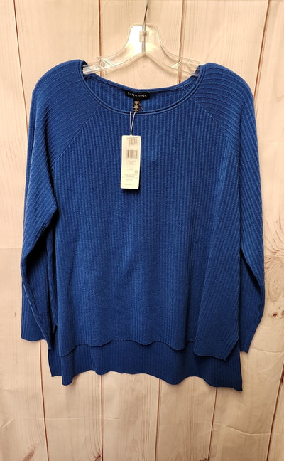 NWT Eileen Fisher Women's Size L Blue Sweater