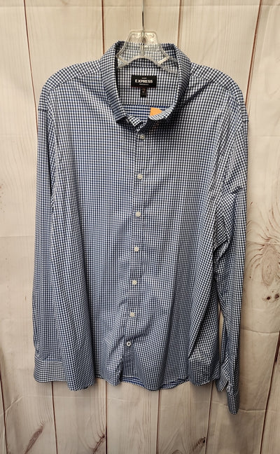 Express Men's Size XL Blue Shirt