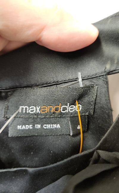 Max & Cleo Women's Size 4 Black Dress