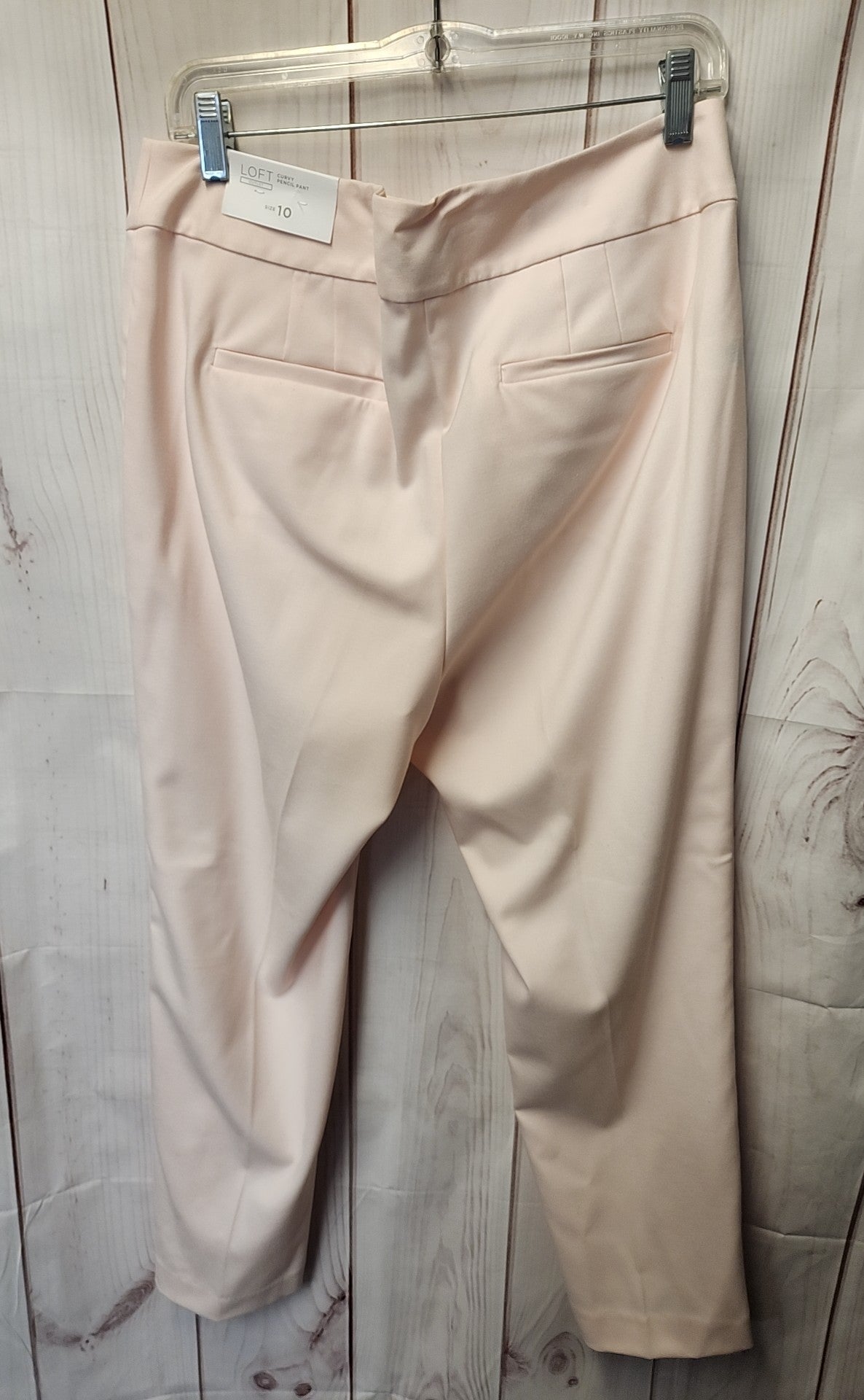 NWT Loft Women's Size 10 Pale Pink Pants Curvy Pencil Pant