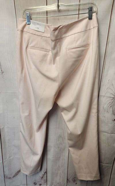 NWT Loft Women's Size 10 Pale Pink Pants Curvy Pencil Pant