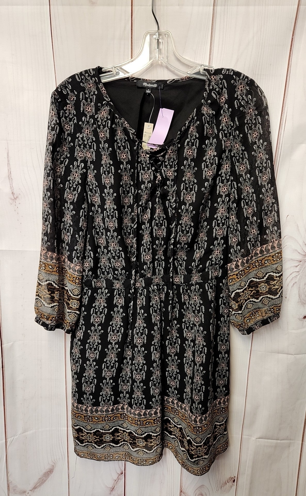 Madewell Women's Size 6 Black Dress NWT