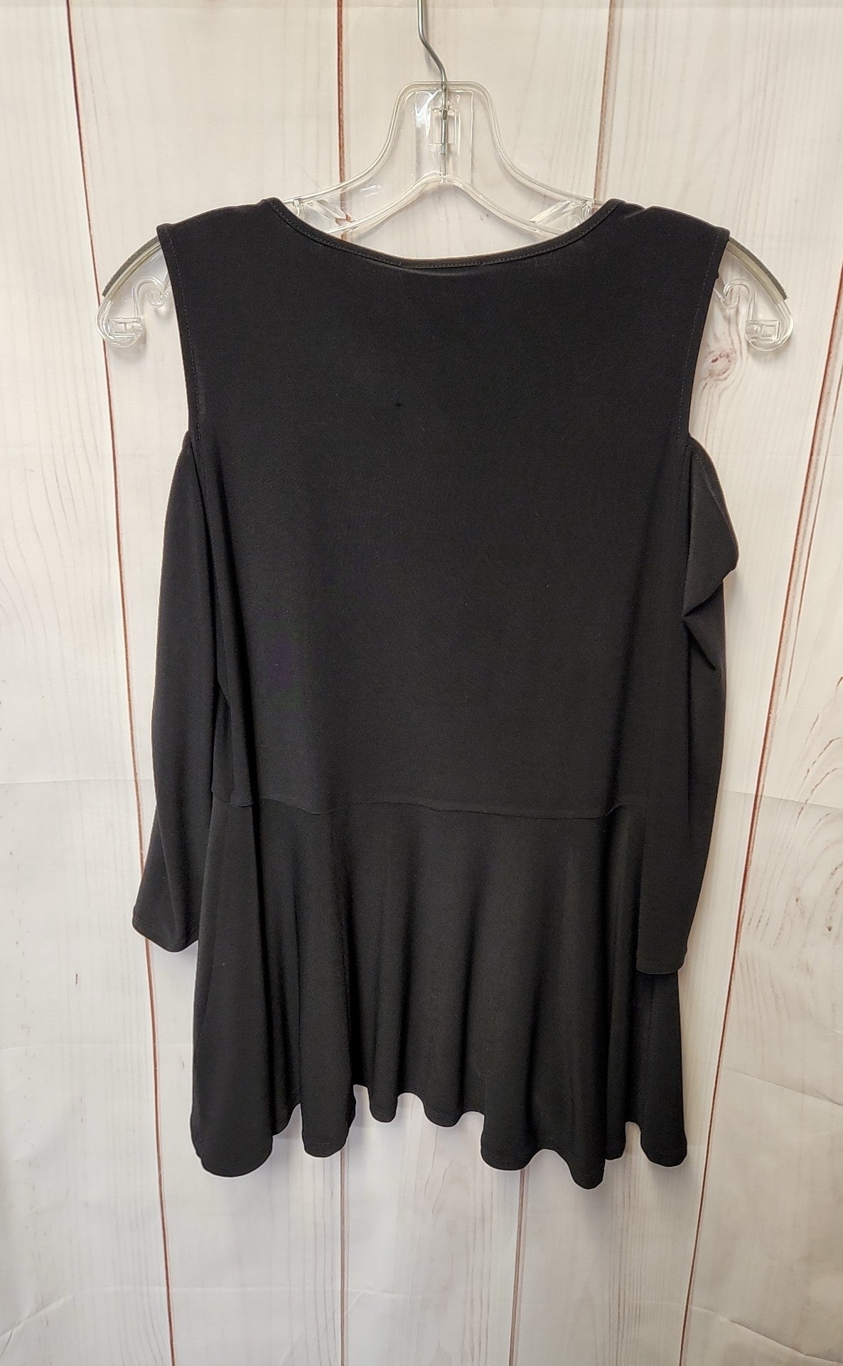 Cece Women's Size S Black Cold Shoulder Top