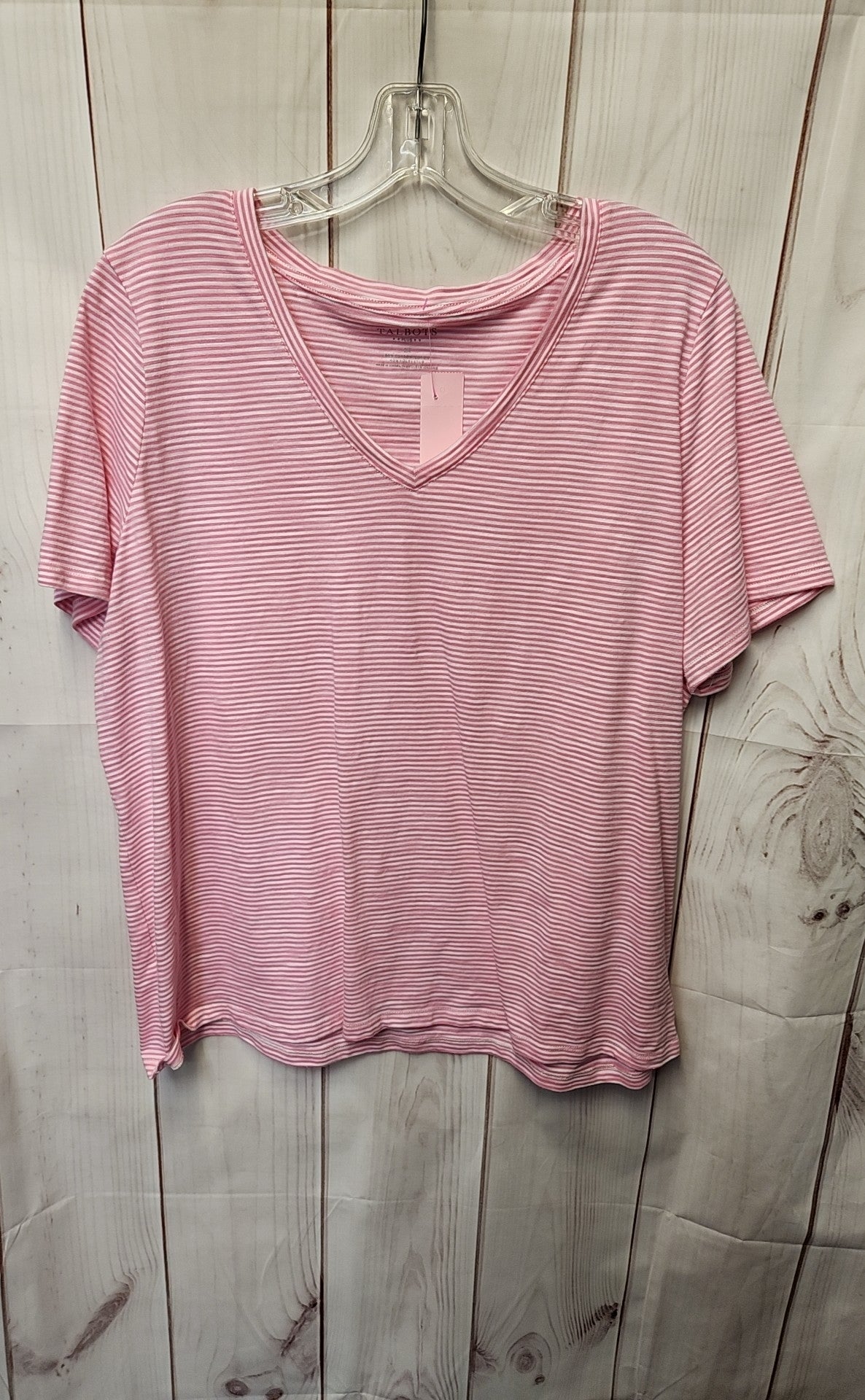 Talbots Women's Size 2X Pink Short Sleeve Top