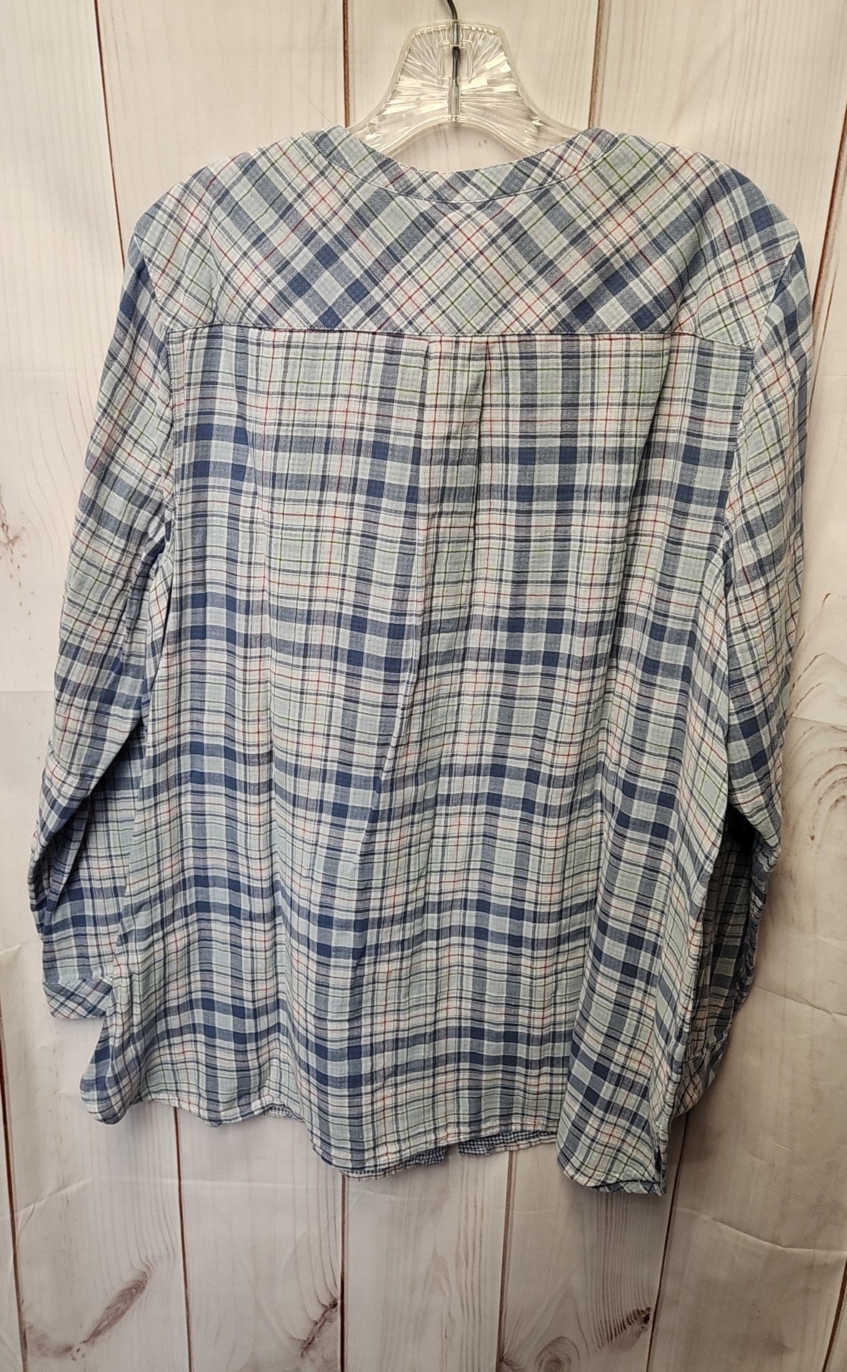 J Jill Women's Size XL Blue Long Sleeve Top