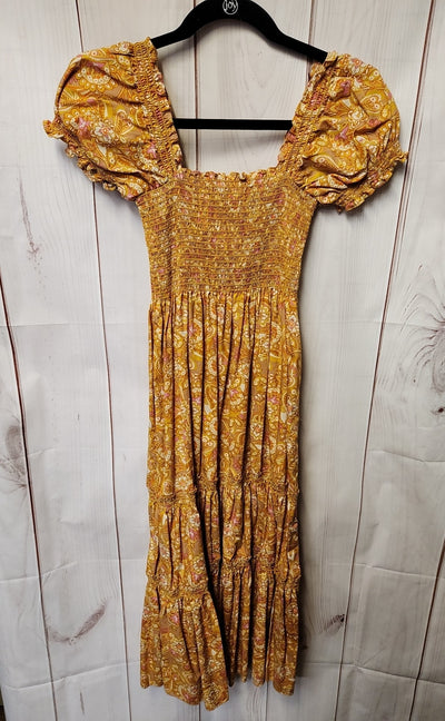 O.P.T. Women's Size XS Yellow Floral Dress