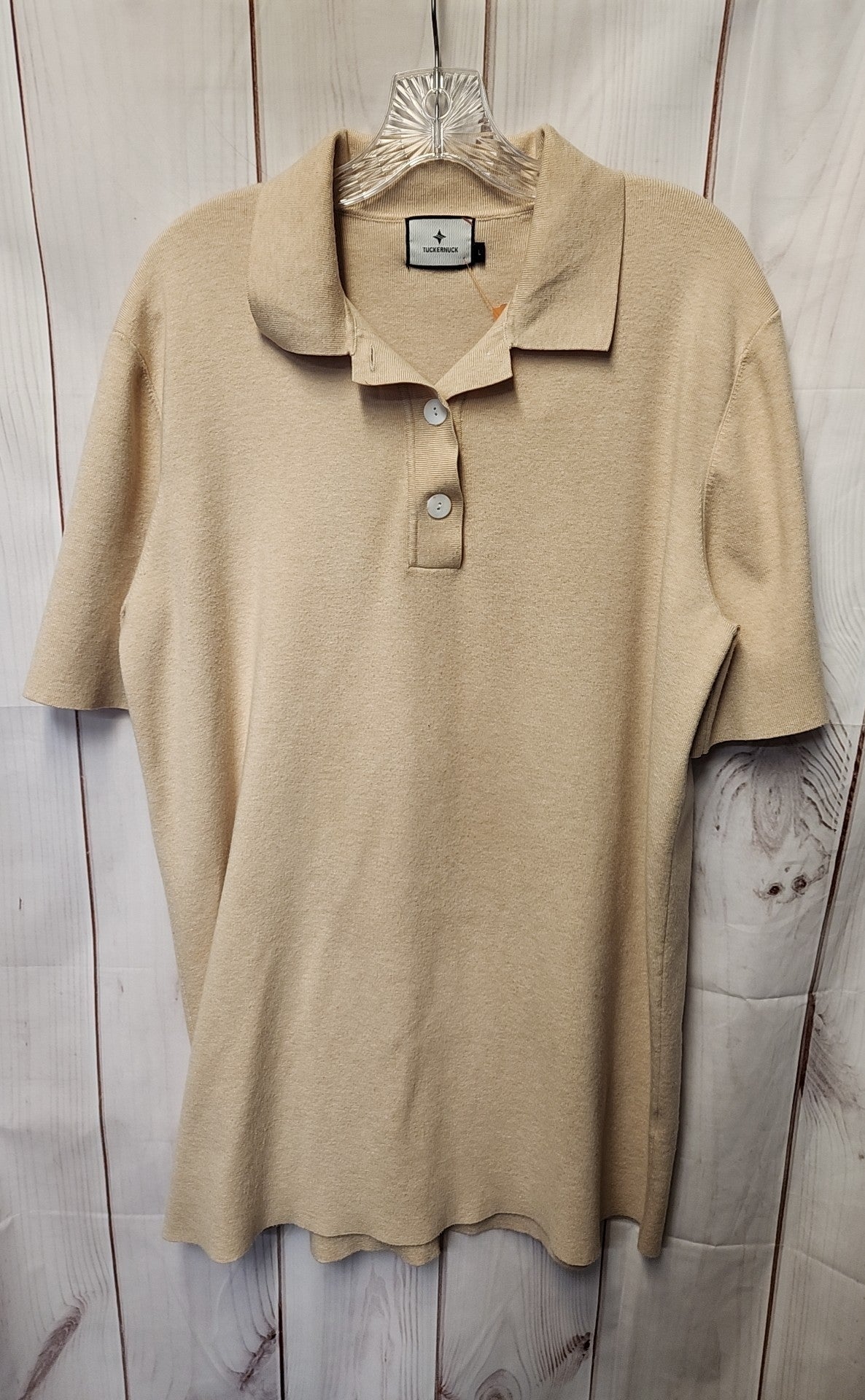 Tuckernuck Women's Size L Beige Knit Dress