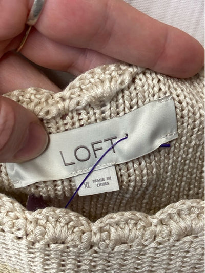 Loft Women's Size XL Beige Sweater