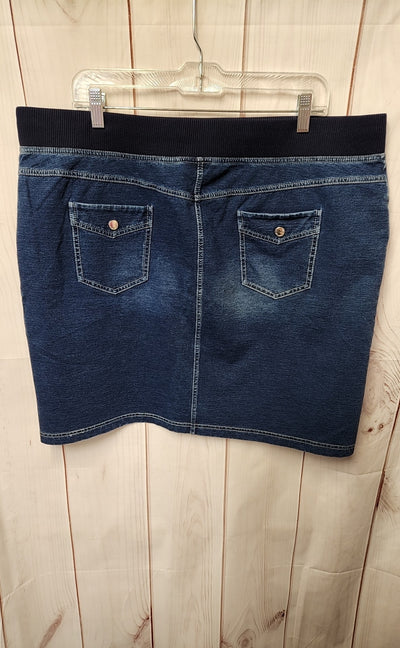Zenergy - Chico's Women's Size 3 = US 16 Blue Skirt