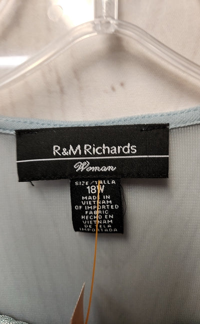 R&M Richards Women's Size 18 Light Blue Dress Set