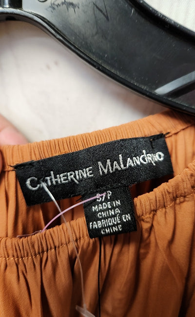 NWT Catherine Malandrino Women's Size S Brown Sleeveless Top