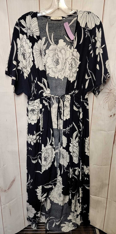 Love I n Women's Size One Size Navy Floral Cardigan