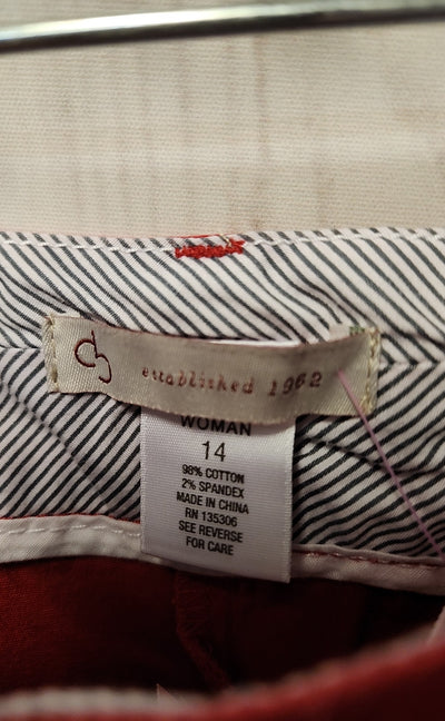 Dressbarn Women's Size 14 Red Shorts