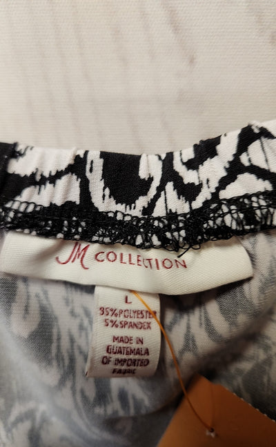 JM Collection Women's Size L Black & White Skirt