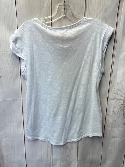 NWT Guess Women's Size S White Short Sleeve Top
