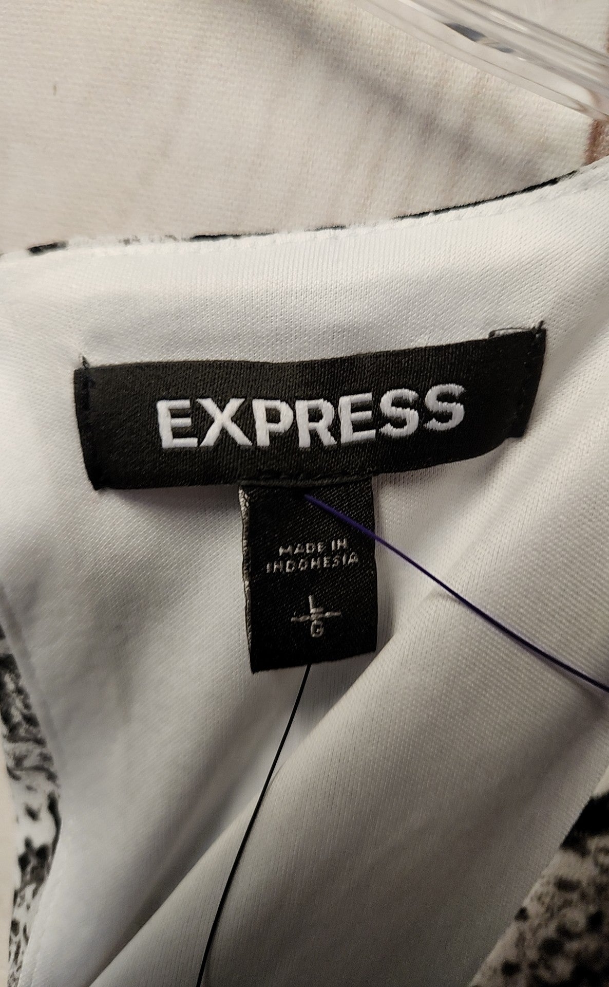 NWT Express Women's Size L Gray Dress