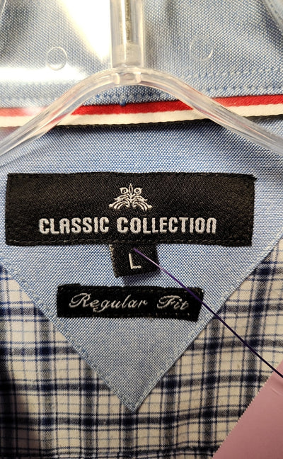 Classic Men's Size L Blue Shirt