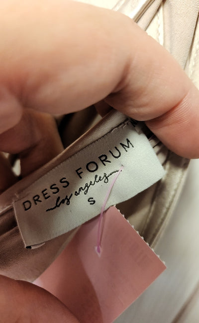 Dress Forum Women's Size S Beige Dress