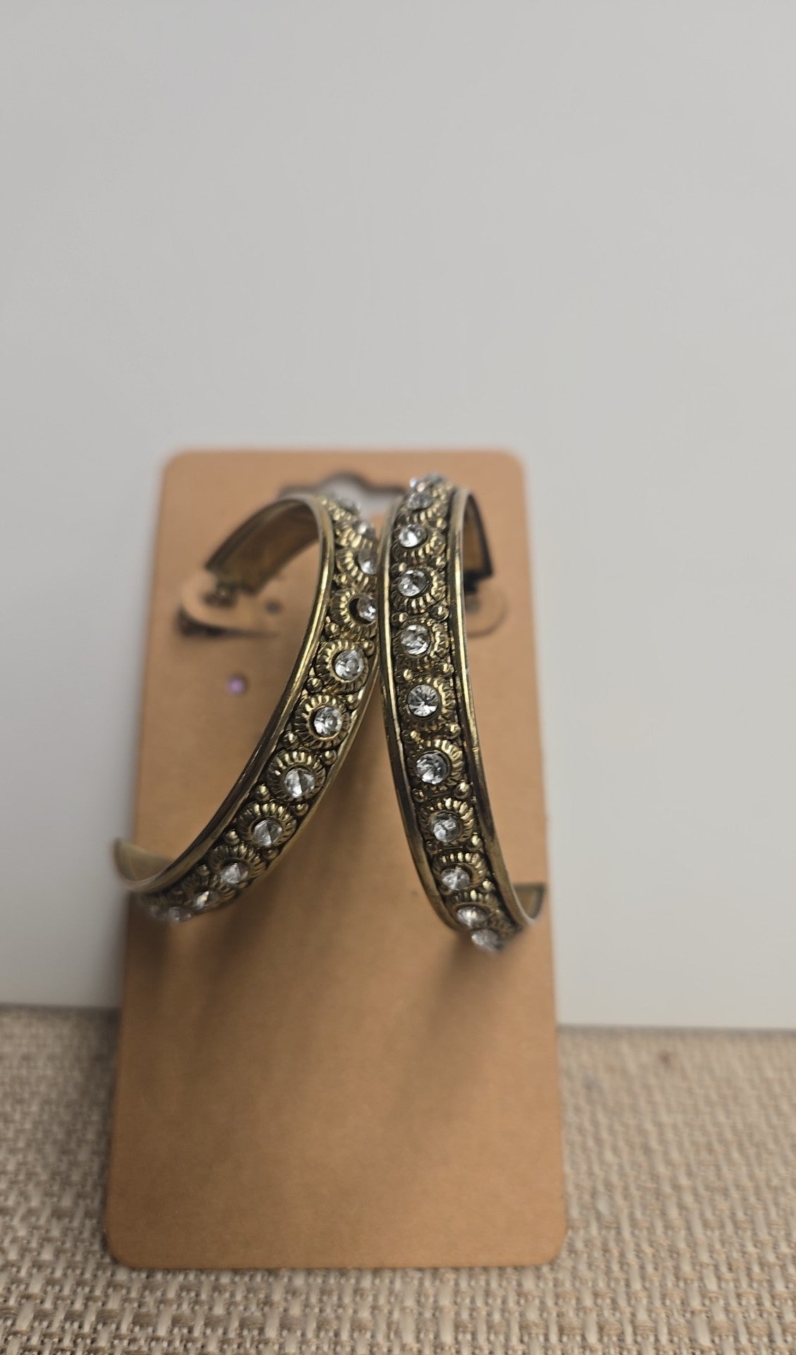 Gold Rhinestone Earrings