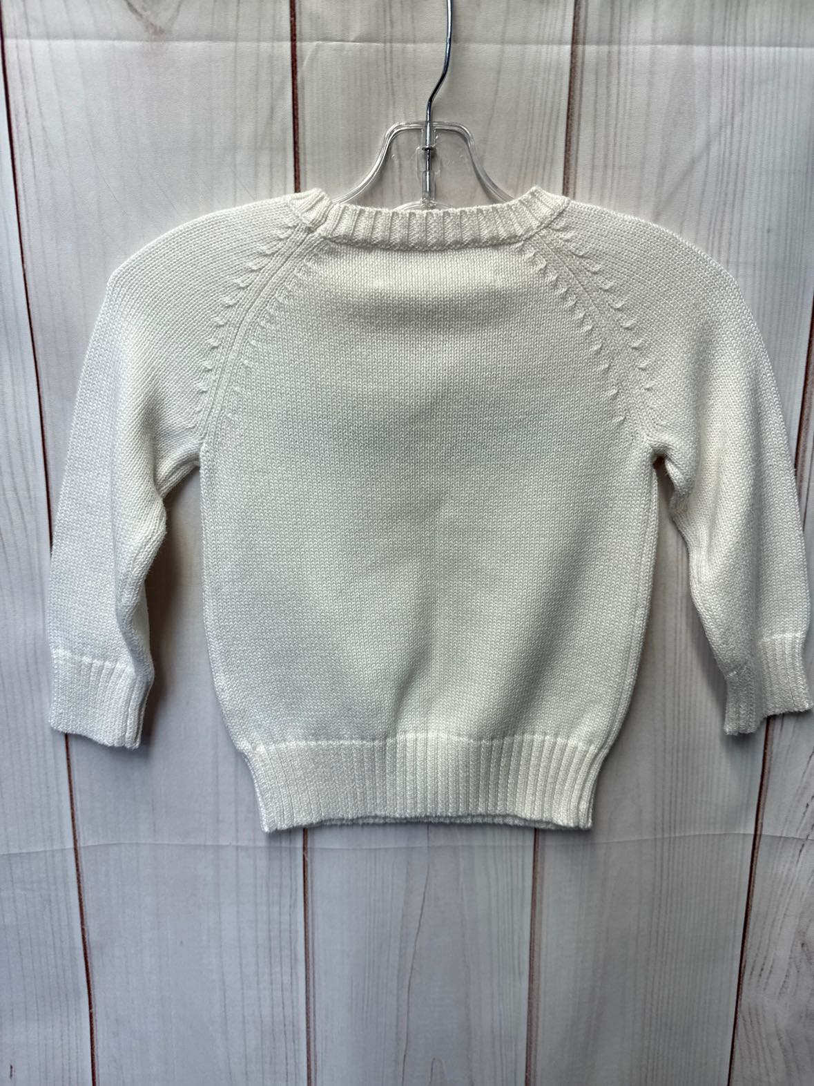 Ellsworth & Ivey Girl's Size 3 White Chatham Sweater