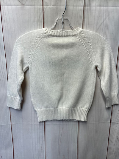 Ellsworth & Ivey Girl's Size 3 White Chatham Sweater