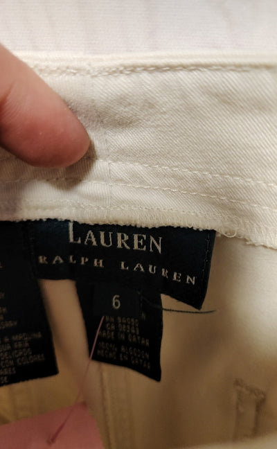 Lauren by Ralph Lauren Women's Size 6 Beige Shorts