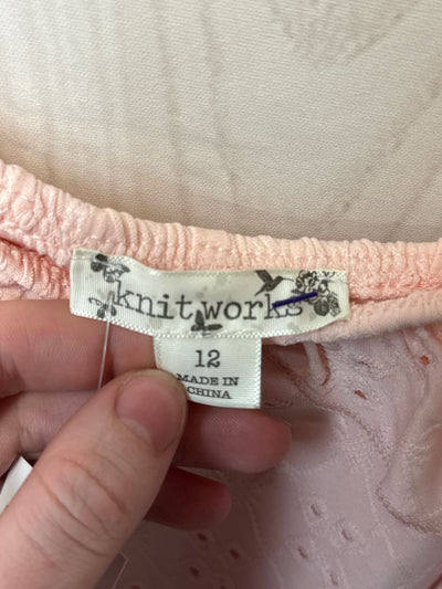 Knitworks Girl's Size 12 Pink Dress