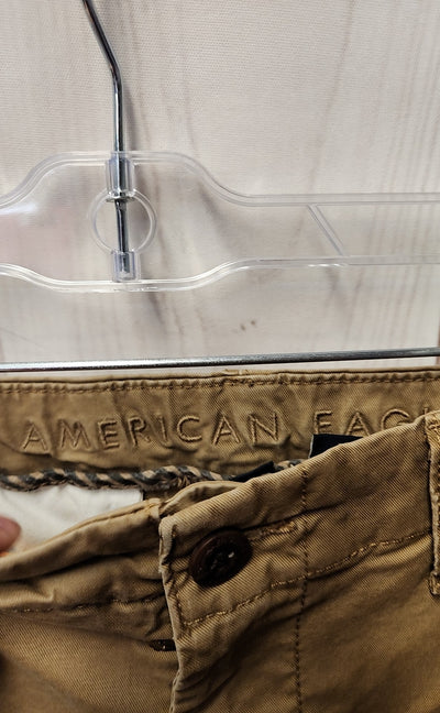 American Eagle Men's Size 34x34 Tan Pants Slim Live-in Khakis