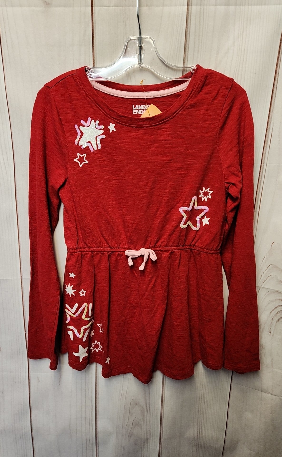 Lands End Girl's Size 10/12 Red Shirt
