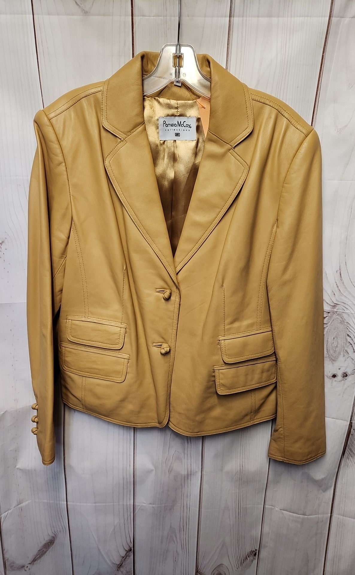 Pamela McCoy Women's Size L Tan Jacket