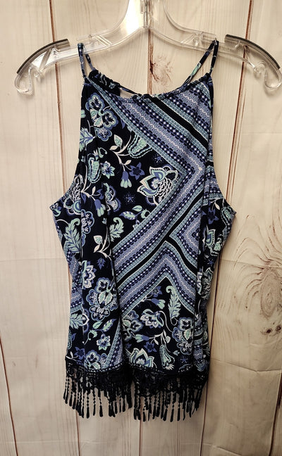 NWT Soho Women's Size L Blue Sleeveless Top
